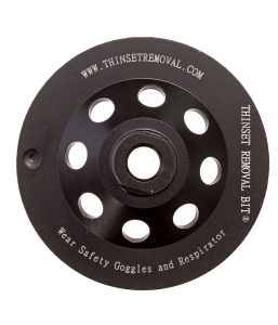 THINSET REMOVAL BIT®, 4.5-in Double Row DIAMOND Grinding Cup!!!